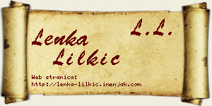 Lenka Lilkić vizit kartica